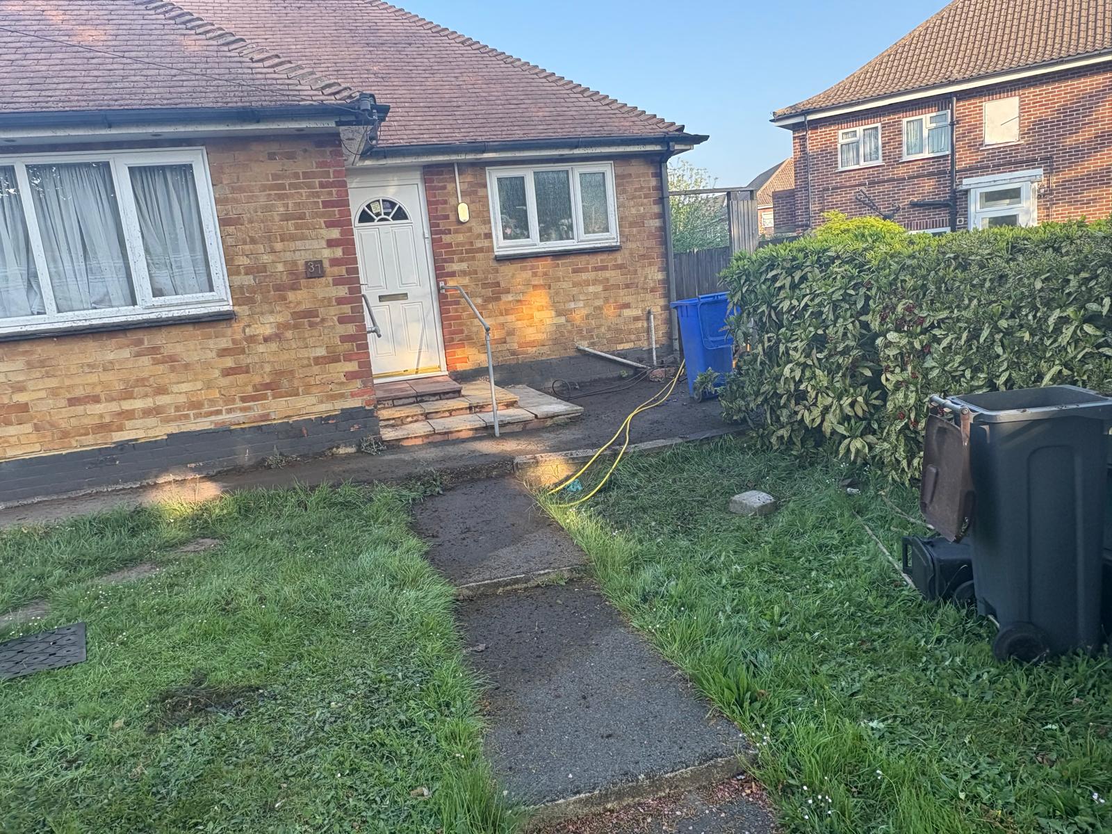 Pressure-washing work – front garden path